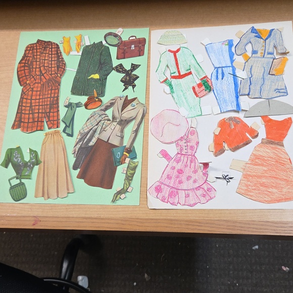 Huge Lot Vintage Paper Doll Clothes-1950s Starlets & Fashion-Whitman/Merrill - Picture 9 of 13